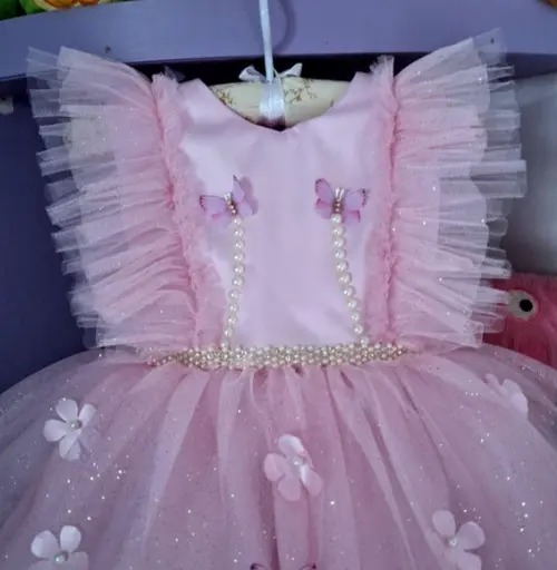 Vestido Jardim Encantado Rosa Luxo