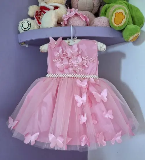 Vestido Jardim Encantado Rosa Luxo