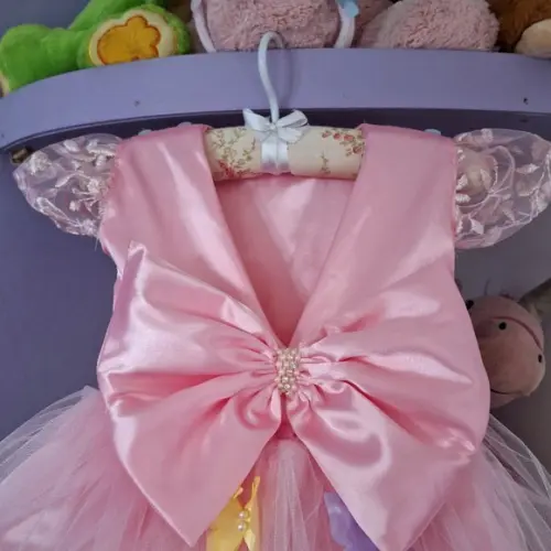 Vestido Jardim Encantado Rosa Luxo