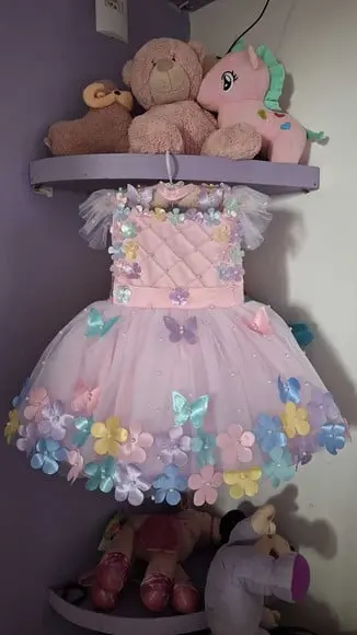 Vestido Jardim Encantado Super Luxo Rosa