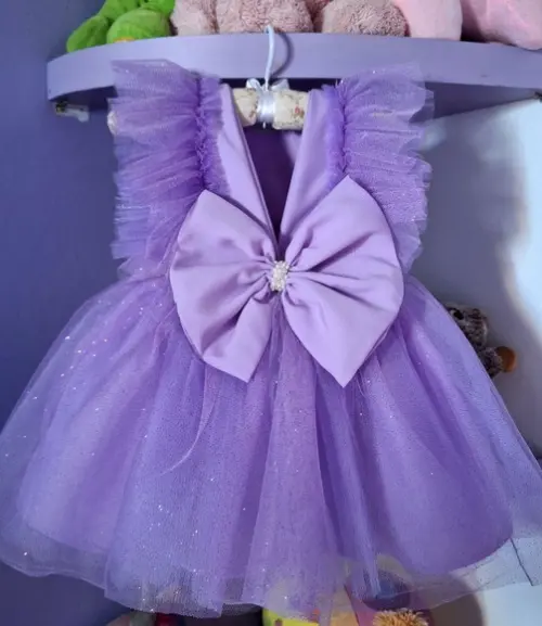 Vestido Minnie Lilas Luxo