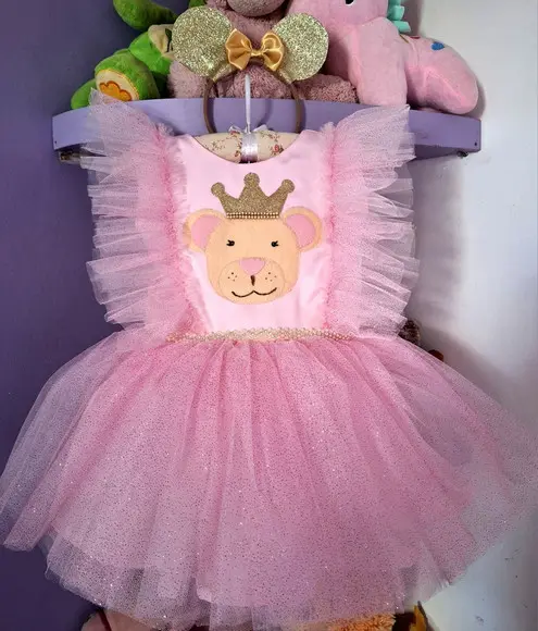 Vestido Ursa Princesa Vestido Infantil