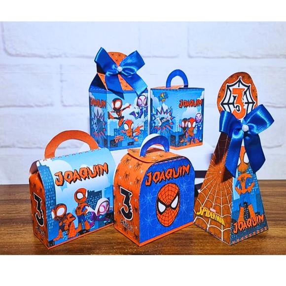 Kit 20 Caixas Personalizados Homem Aranha