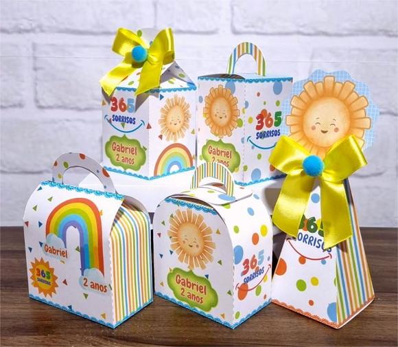 Kit 25 Caixas Personalizados 365 Sorrisos