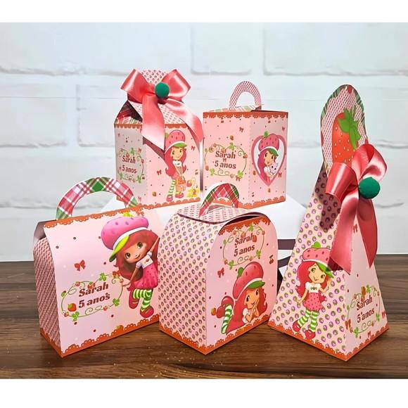 Kit 30 Caixas Personalizados Moranguinho