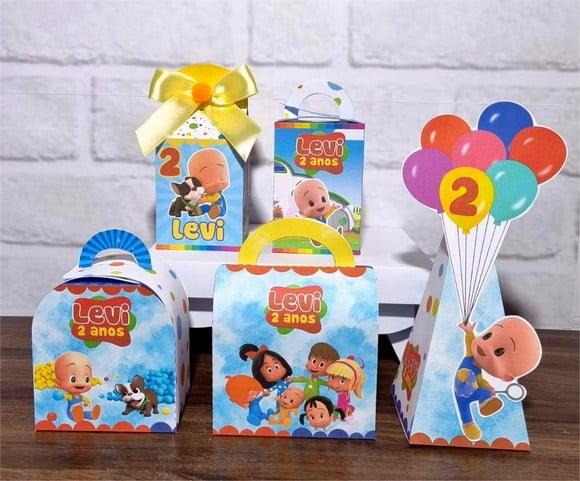 Kit 40 Caixas Personalizados Cleo e Cuquin