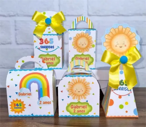 Kit 25 Caixas Personalizados 365 Sorrisos
