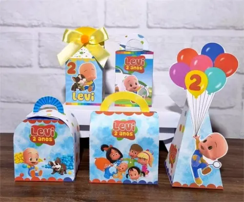 Kit 40 Caixas Personalizados Cleo e Cuquin