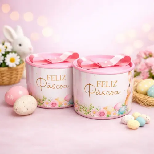 Tubo Lata Personalizada Páscoa