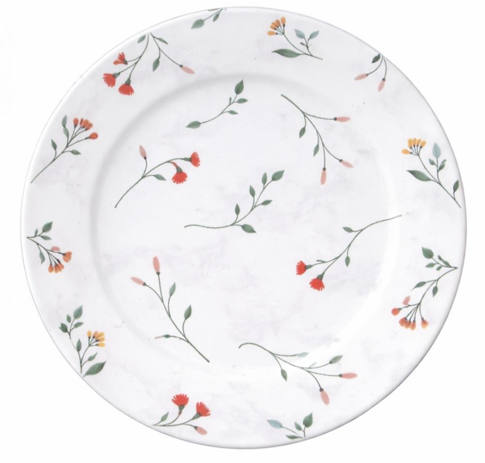Prato raso em decoupage artesanal