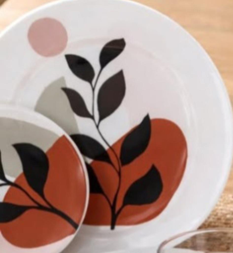 Prato decorativo em decoupage artesanal 22 cm de diâmetro