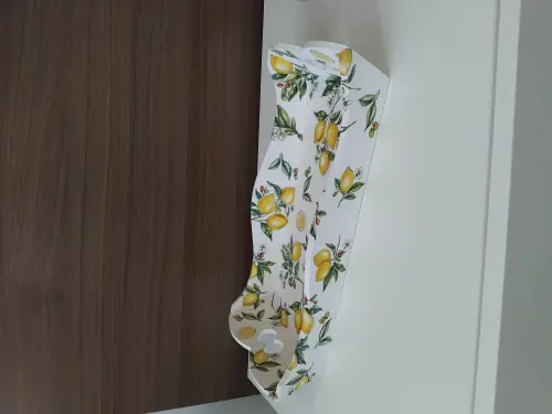 Cesto para pão fatiado G em decoupage artesanal