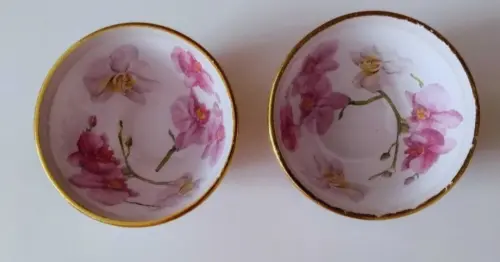 Jogo com 2 bowls (500 ml cada) em decoupage artesanal