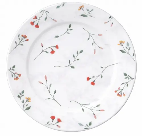 Prato raso em decoupage artesanal