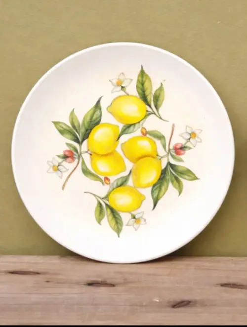 Prato decorativo em decoupage artesanal 22 cm de diâmetro