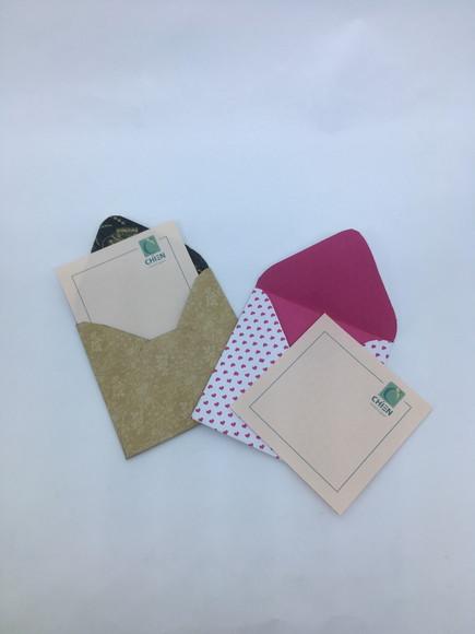 Cartão e Envelope (conjunto de 3)