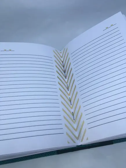 Caderno A5 costura artesanal 192 páginas