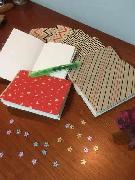 Caderno A6 Costura Artesanal 40 Páginas