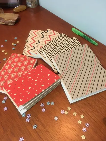 Caderno A6 Costura Artesanal 40 Páginas