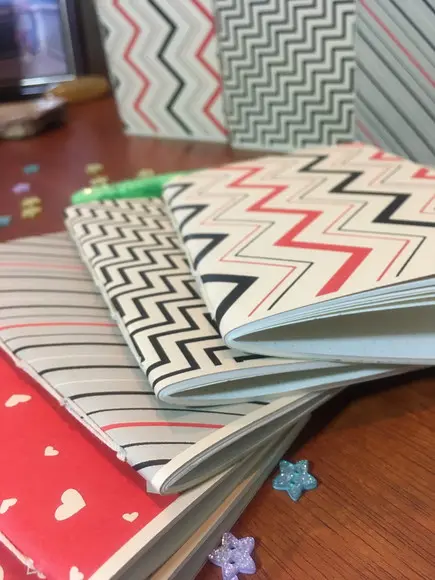 Caderno A6 Costura Artesanal 40 Páginas