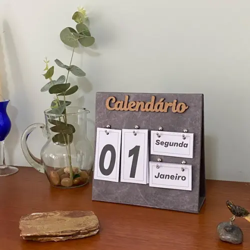 Calendário Permanente para Mesa-tyvek