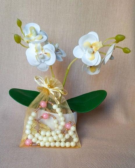 Terço Nossa Senhora de Fátima (creme)