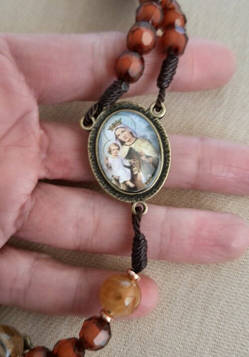 Terço Vintage Nossa Senhora do Carmo