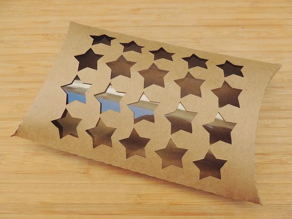 Caixa 20 Estrelas - com Visor de Acetato - 6 Unidades