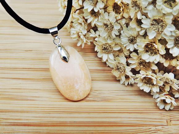 Colar Amazonita Laranja Oval