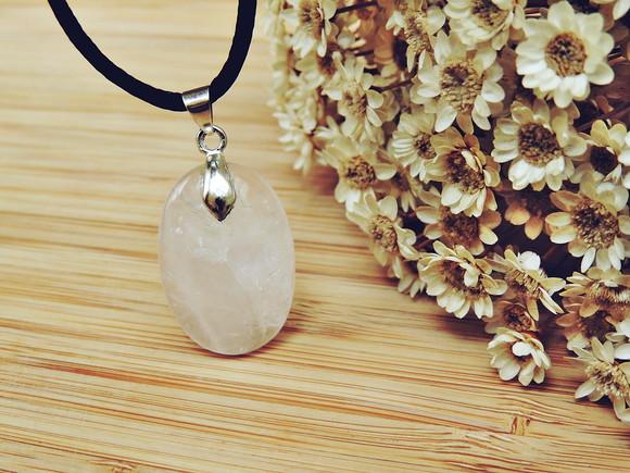 Colar Cristal Oval