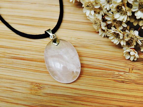 Colar Cristal Oval