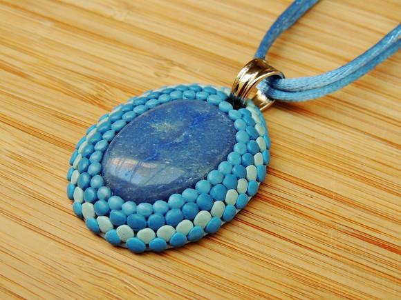 Colar Dragon Quartzo Azul