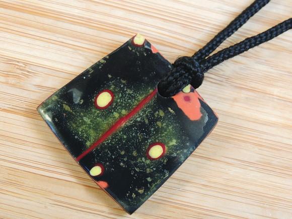 Colar Mokume Gane Cat Eyes