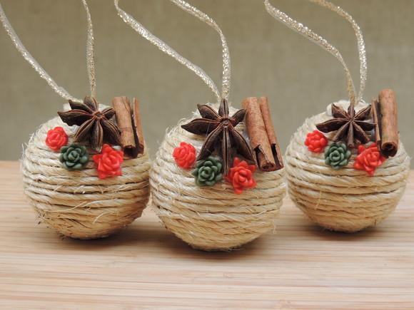 Enfeites de Natal Exclusivos - Kit com 9 Unidades