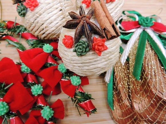 Enfeites de Natal Exclusivos - Kit com 9 Unidades