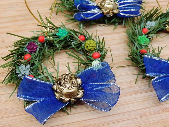 Enfeites de Natal Exclusivos - Mini Guirlandas - 8 Unidades