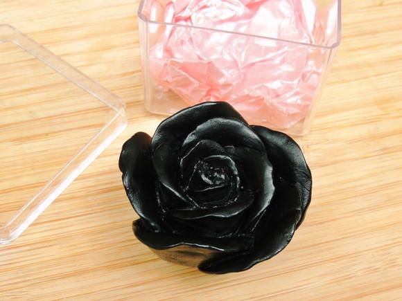 Lembrancinha Rosa em Caixa de Acrílico - 10 Unidades