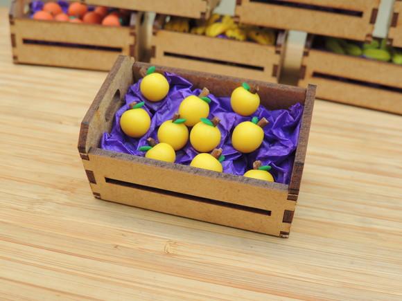 Mini Caixa de Feira com 10 Maracujás - Biscuit