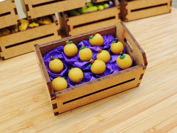 Mini Caixa de Feira com 10 Sapotis - Biscuit