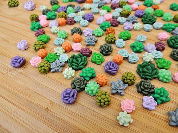 Mini Suculenta em Biscuit - 50 Unidades