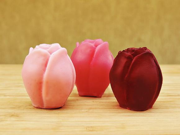 Sabonete Rosa Botão Pequena - 6 Unidades