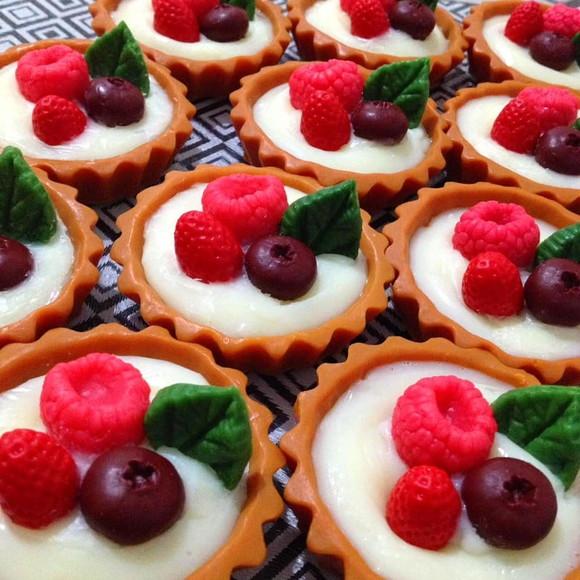 Sabonete Tortinha de Frutas Vermelhas