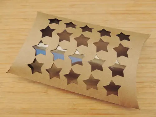 Caixa 20 Estrelas - com Visor de Acetato - 6 Unidades