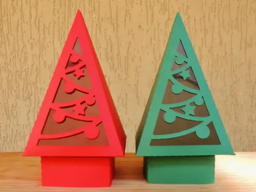 Caixa Árvore de Natal - 6 Unidades