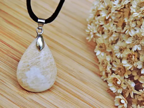 Colar Amazonita Bege Gota