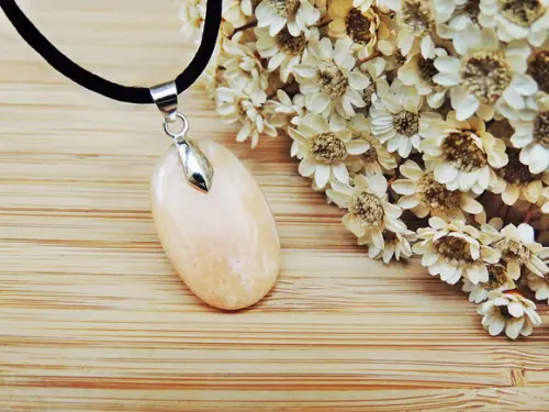 Colar Amazonita Laranja Oval