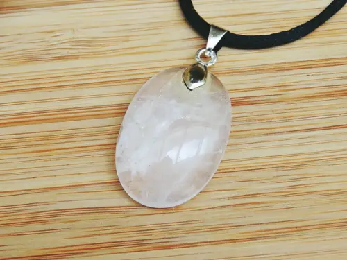 Colar Cristal Oval