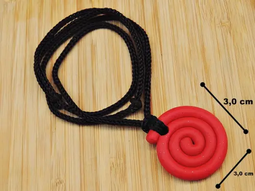 Colar Espiral Celta Vermelho