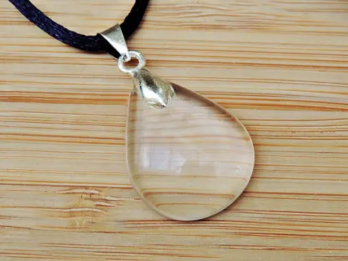 Colar Gota Quartzo Límpido