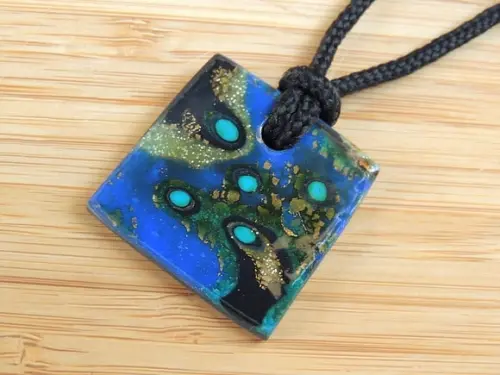 Colar Mokume Gane Mar